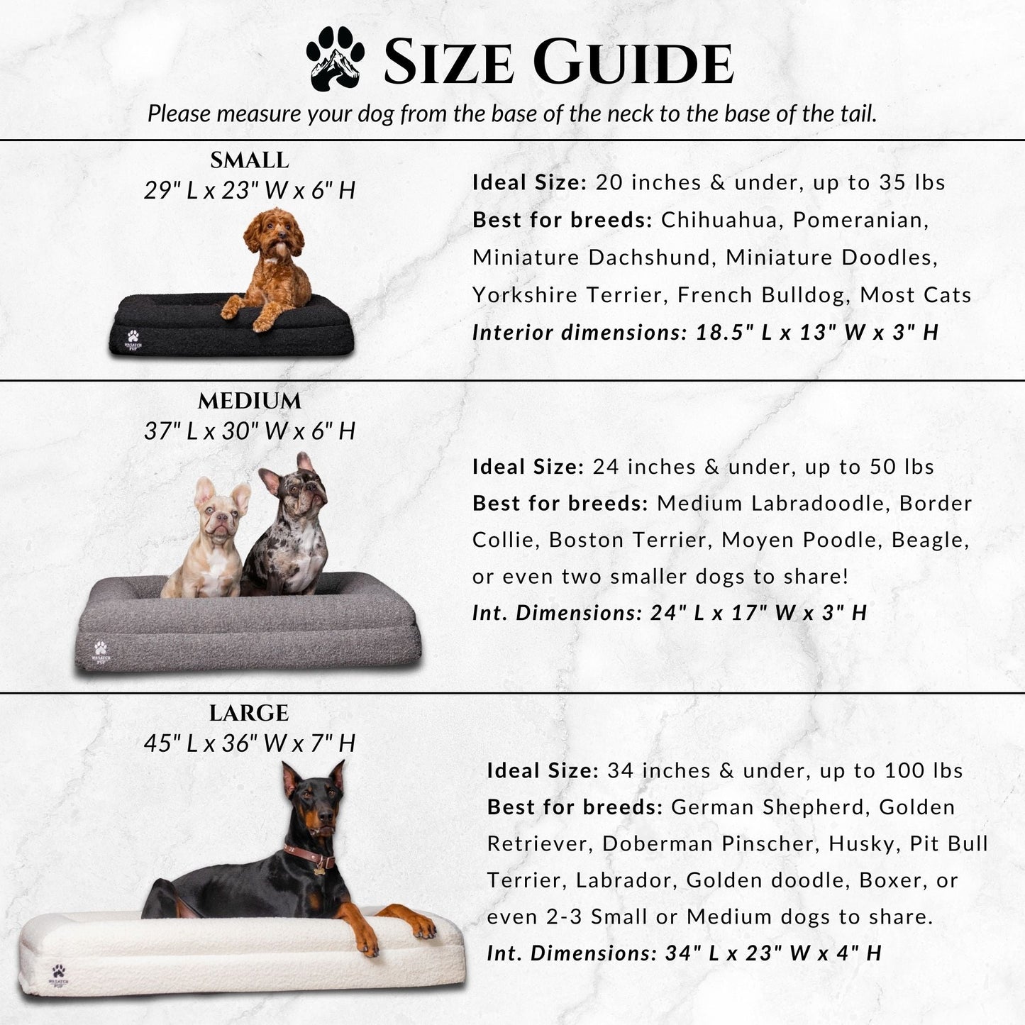Luxury Orthopedic Dog Bed - Wasatch Pup