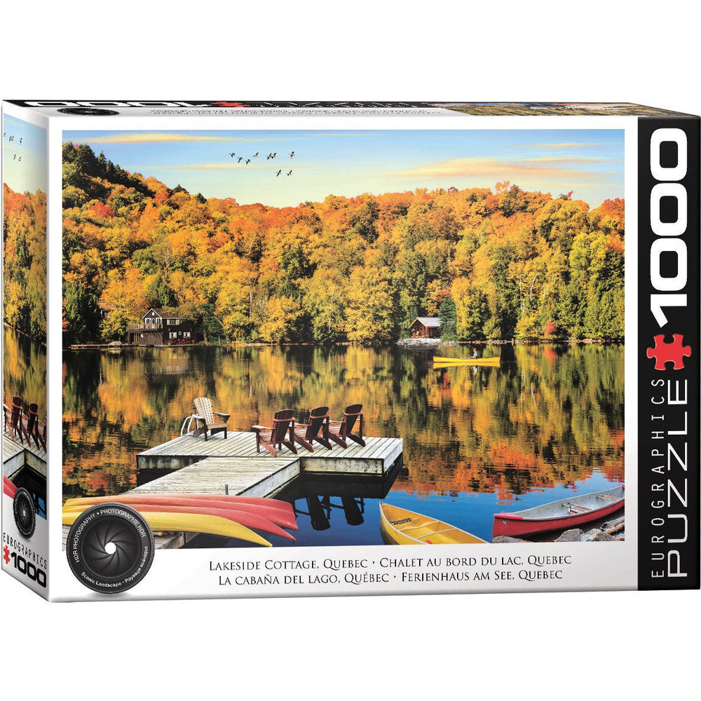 Lakeside Cottage, Quebec 1000 Piece Jigsaw Puzzle Eurographics