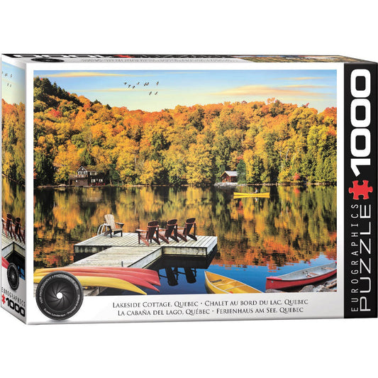Lakeside Cottage, Quebec 1000 Piece Jigsaw Puzzle Eurographics