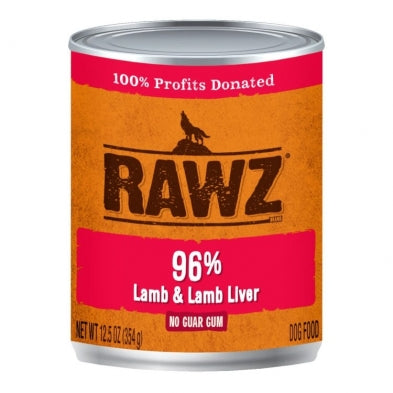 Rawz Lamb and Lamb Liver Wet Dog Food Premium Natural Formula