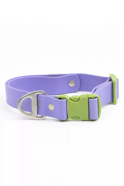 Purrfect Pet Kingdom Lavender Garden Waterproof Dog Collar (Lavender / Meadow Green, 11 - 13) - Premium Dog Collars