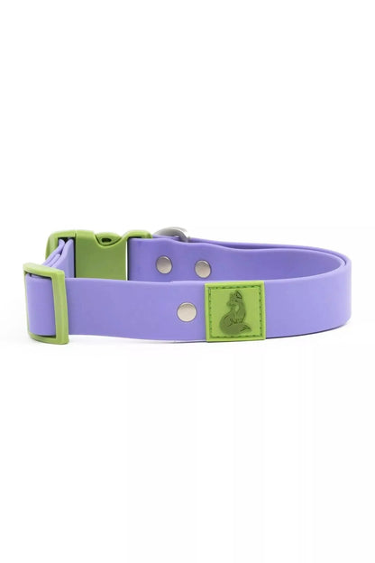 Purrfect Pet Kingdom Lavender Garden Waterproof Dog Collar (Lavender / Meadow Green, 15 - 17) - Premium Dog Collars