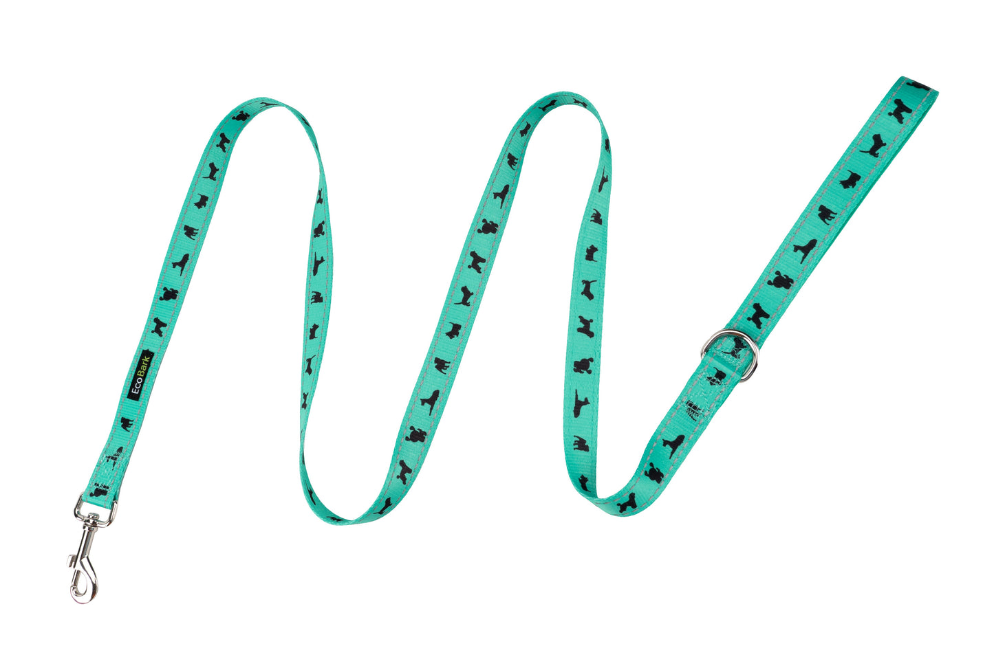Dog Leash EcoBark Mint Turquoise Leash Comfort Grip Padded - gallery product image for dog leash
