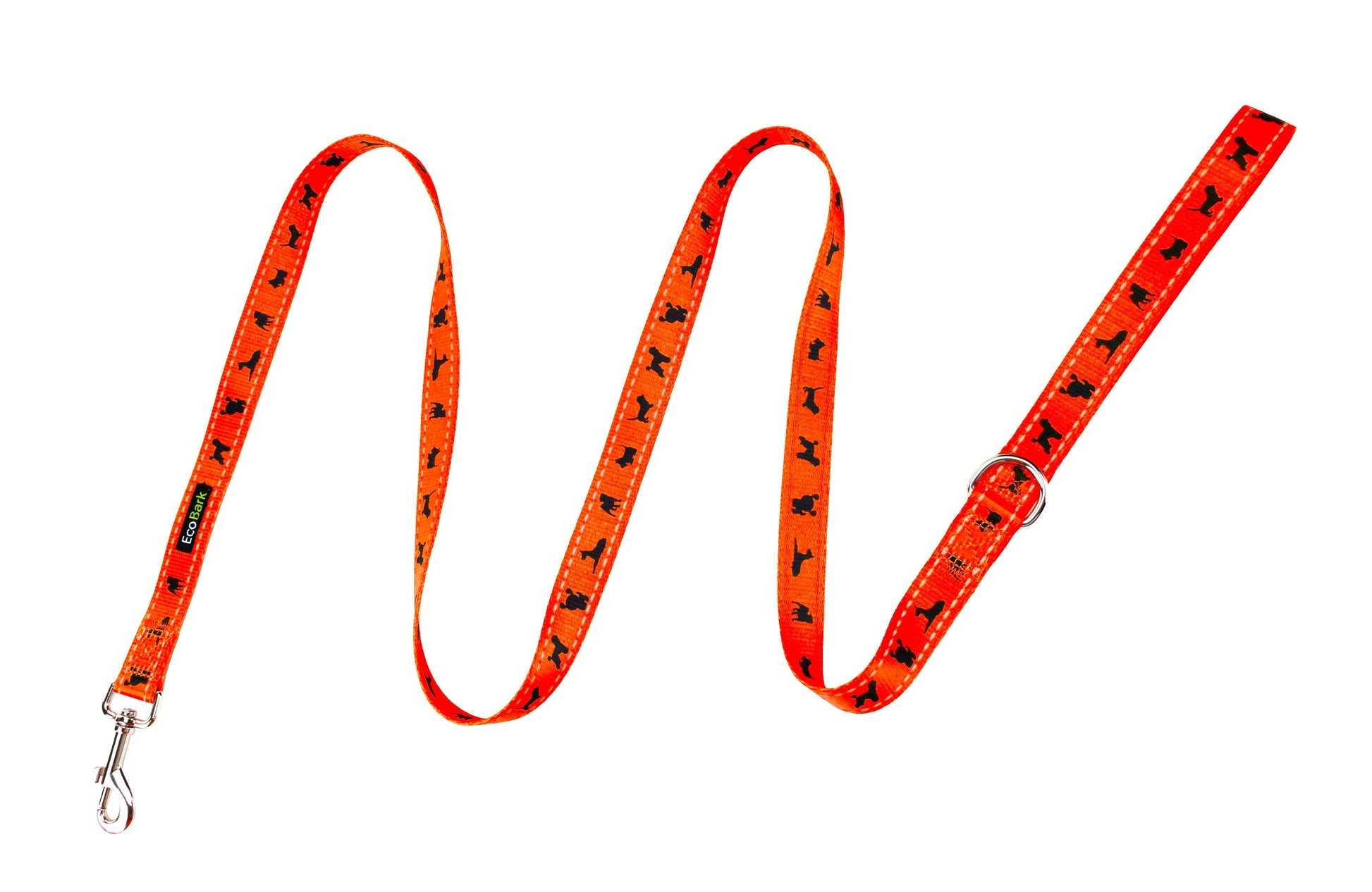 Dog Leash EcoBark Safety Orange Leash- Padded Comfort Grip - gallery product image for dog leash