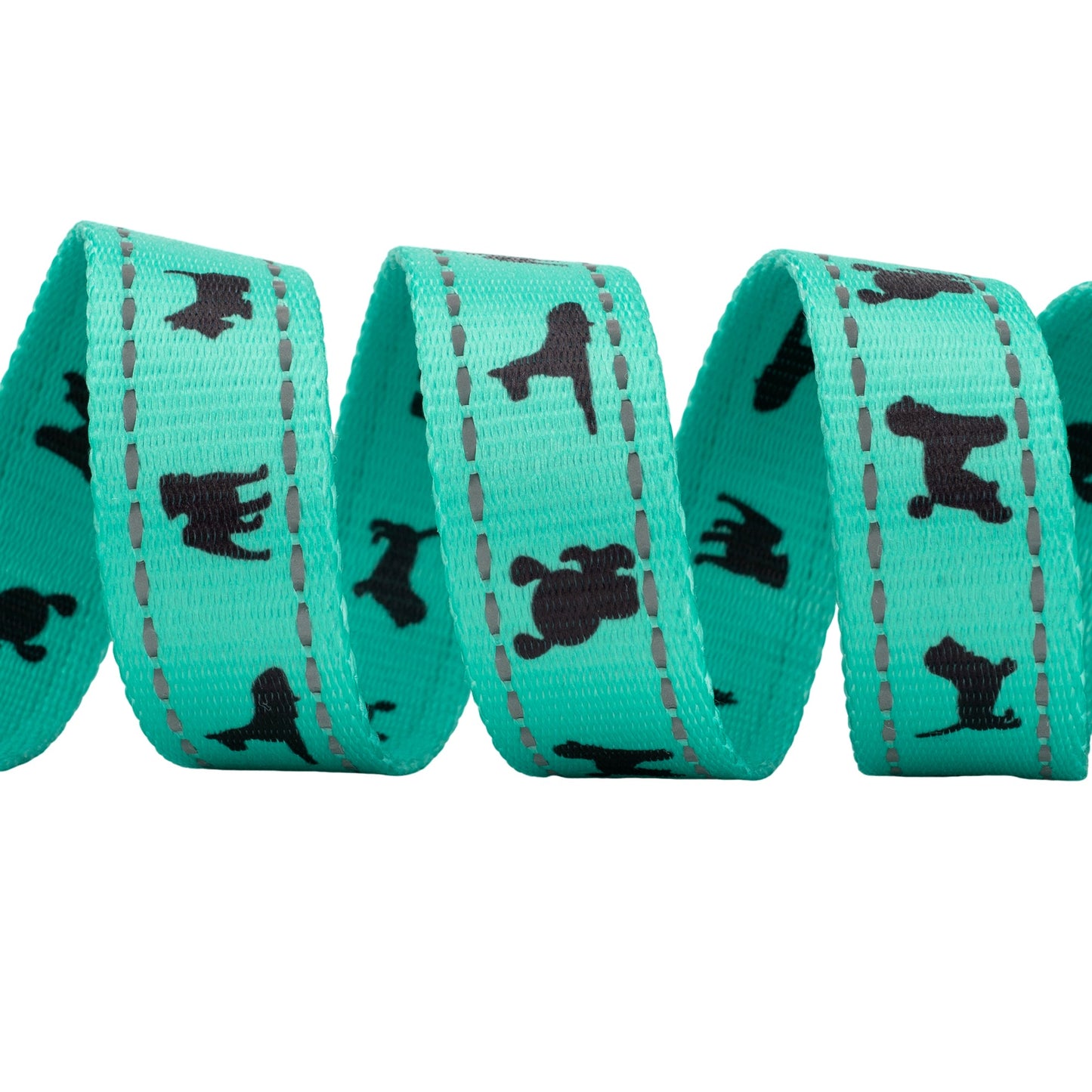 Dog Leash EcoBark Mint Turquoise Leash Comfort Grip Padded - gallery product image for dog leash