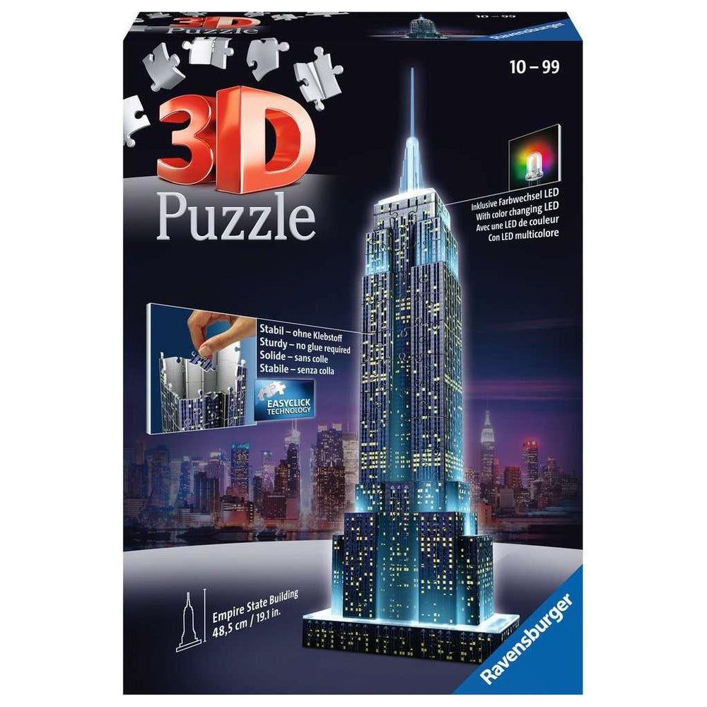 Light-Up Empire State Building 228 Piece 3D Jigsaw Puzzle Ravensburger