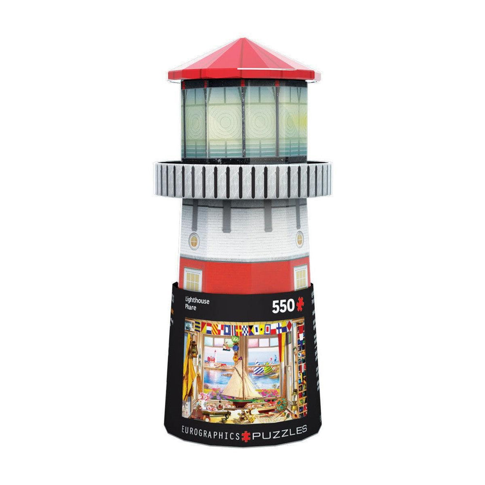 Lighthouse 550 Piece Jigsaw Puzzle in Tin Eurographics