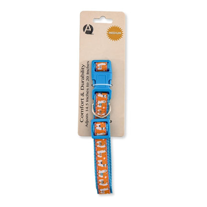 Dog Collar Embroidered Llama Nylon Adjustable 🦙