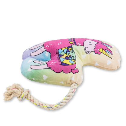 Llama Plush Dog Toy Squeaker Crinkle Paper Magical 🦙