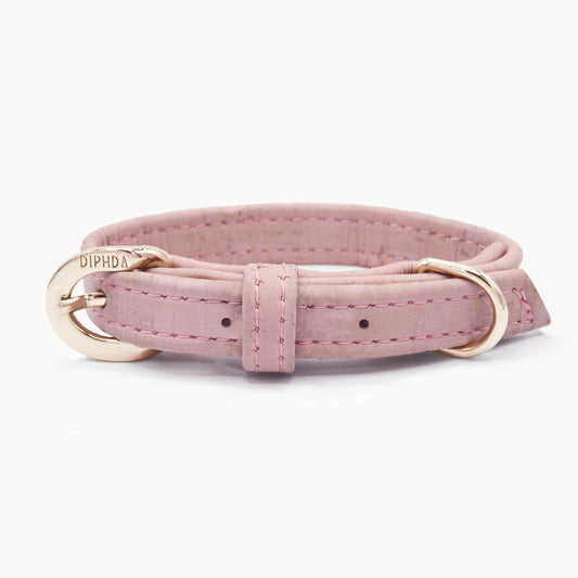Love Pink Cork Leather Collar - Purrfect Pet Kingdom