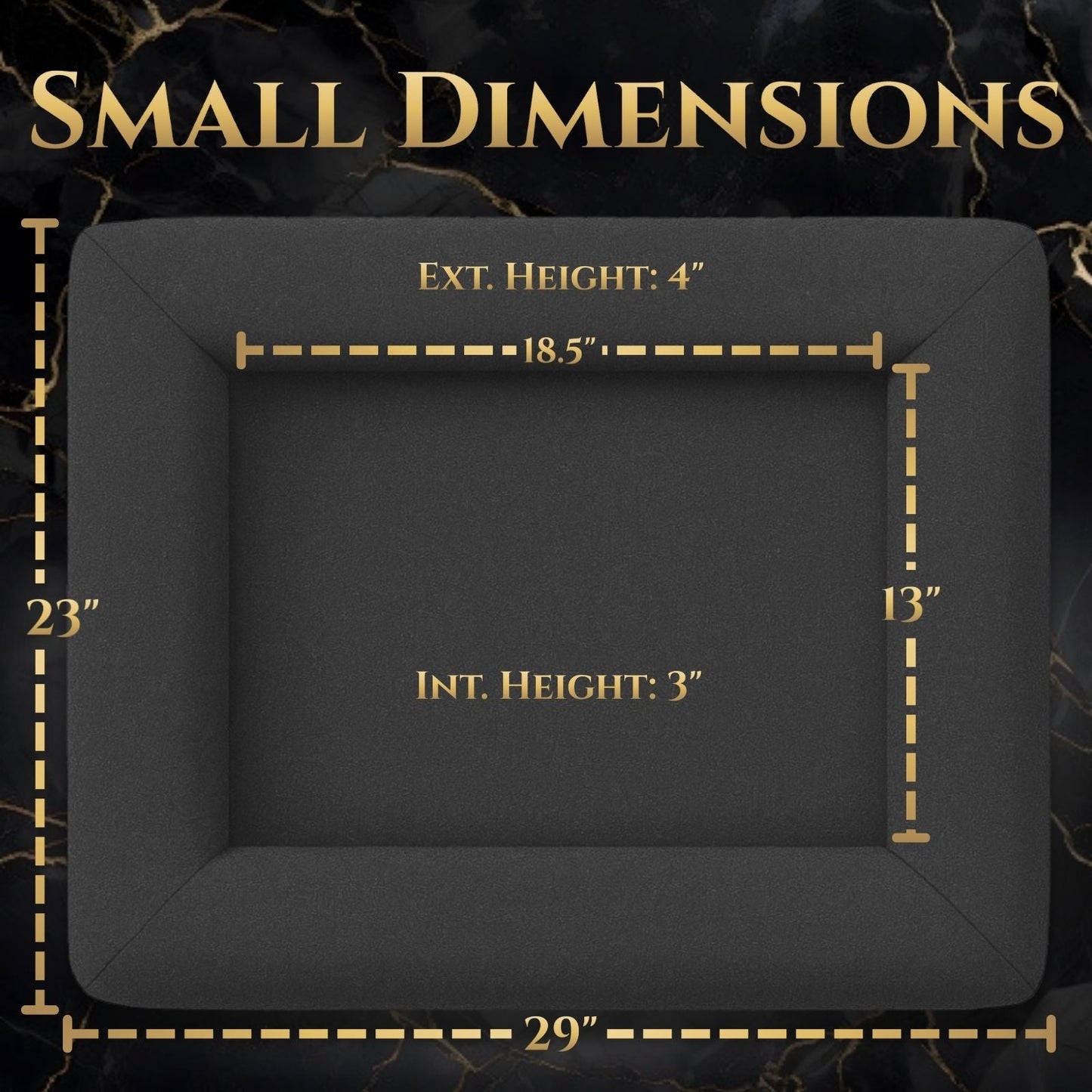 Pet Bed Orthopedic Memory Foam Washable Bolster