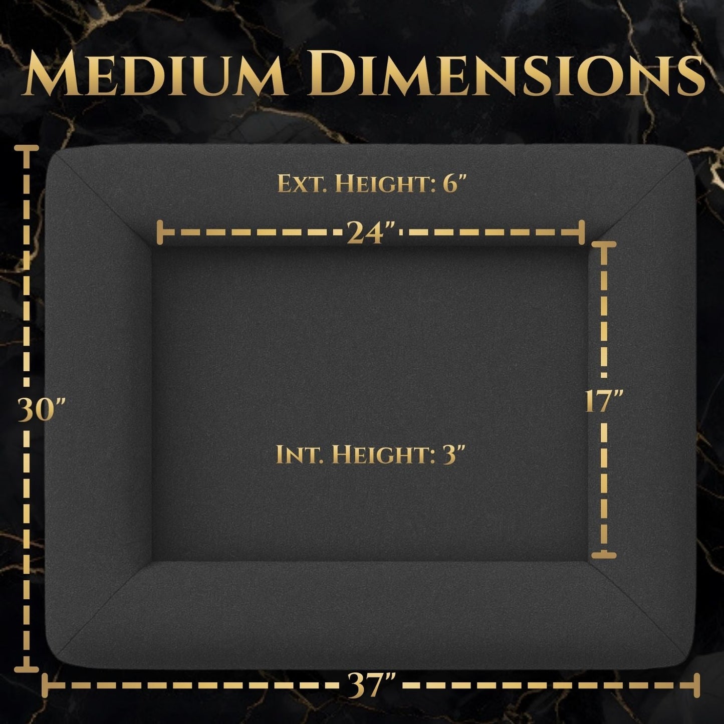 Pet Bed Orthopedic Memory Foam Washable Bolster