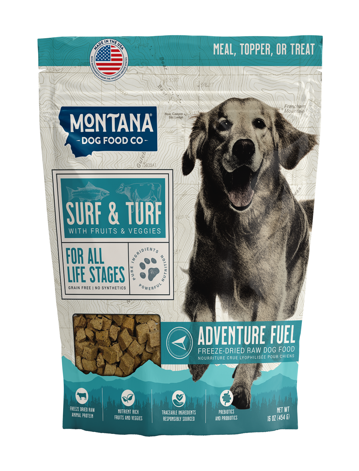 Grain-free Surf & Turf Freeze-dried Raw Adventure Fuel (Dog Food)