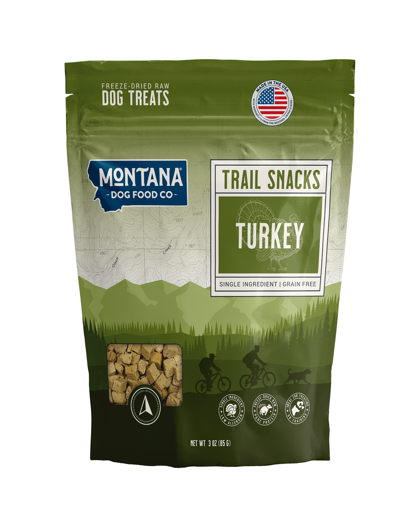 Turkey Liver Freeze-dried Raw Trail Snacks (Treats) for Dogs 3oz