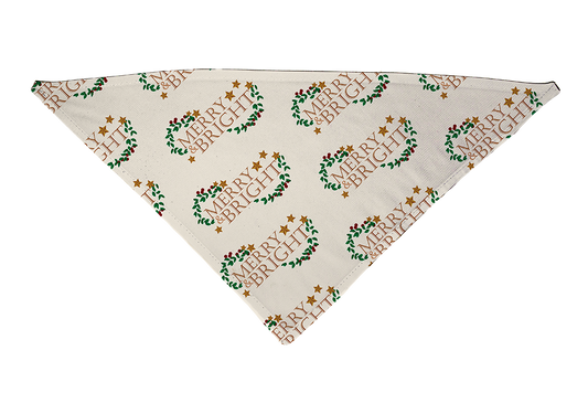 Merry and Bright Dog Bandana