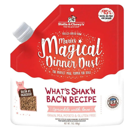 Bacon Freeze-Dried Dog Meal Topper - Premium Flavor Boost 7oz