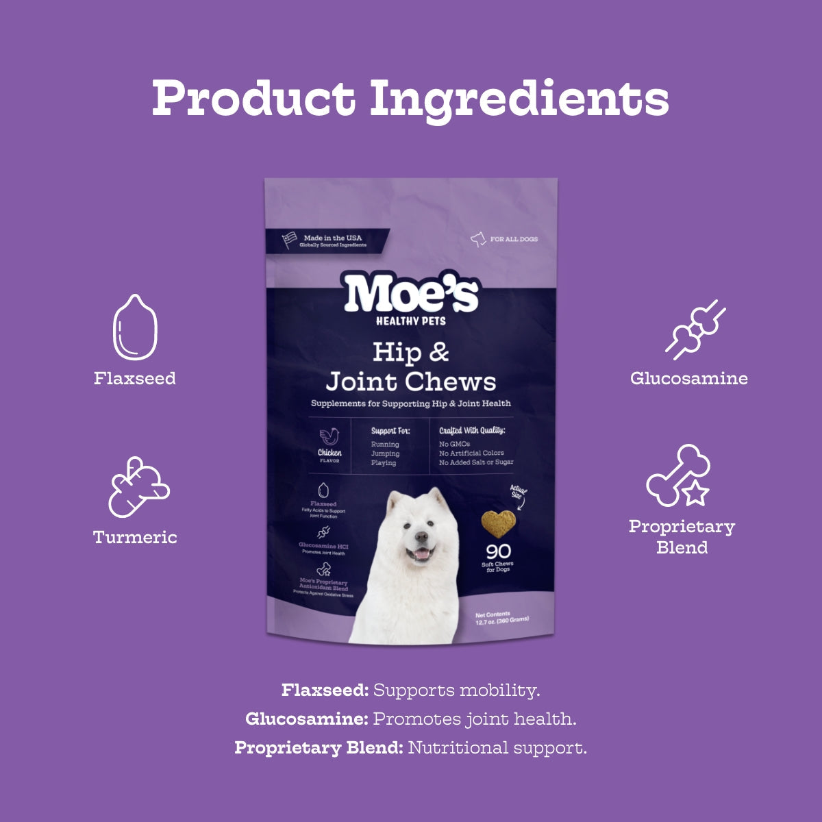 Hip & Joint Chews - Moe's Healthy Pets
