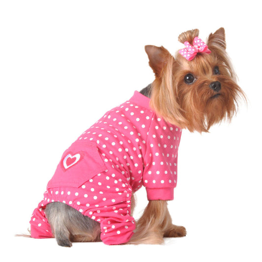 Pink Heart Dog Jammies