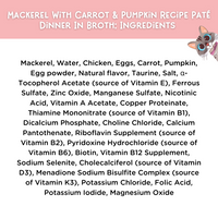 Mackerel With Carrot & Pumpkin Recipe Paté Dinner In Broth Adult Cat Food, 2.8-oz
