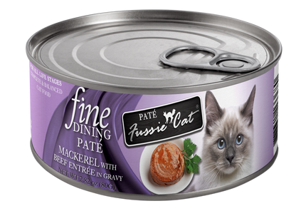Fussie Cat Fine Dining - Pate - Mackerel with Beef Entree in
