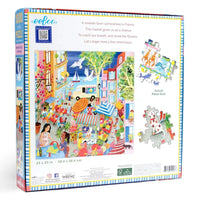Marketplace in France 1000 Piece Jigsaw Puzzle eeBoo