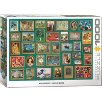 Masterpieces Collage Green 1000 Piece Jigsaw Puzzle Eurographics