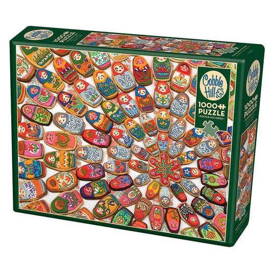 Matryoshka Cookies 1000 Piece Jigsaw Puzzle Cobble Hill