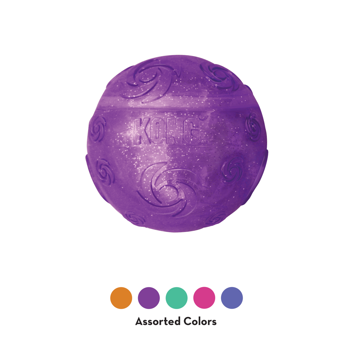 KONG Squeezz Crackle Ball Interactive Sensory Dog Toy 👑