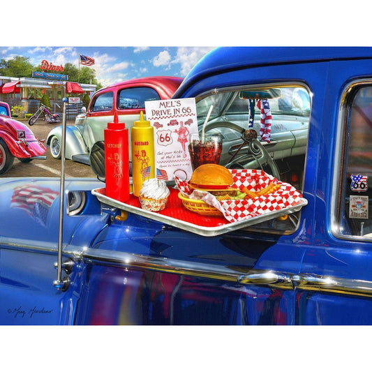 Mel's Drive In 1000 Piece Jigsaw Puzzle Springbok