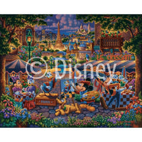 Mickey & Friends Painting in Paris 500 Piece Jigsaw Puzzle Disney x Dowdle