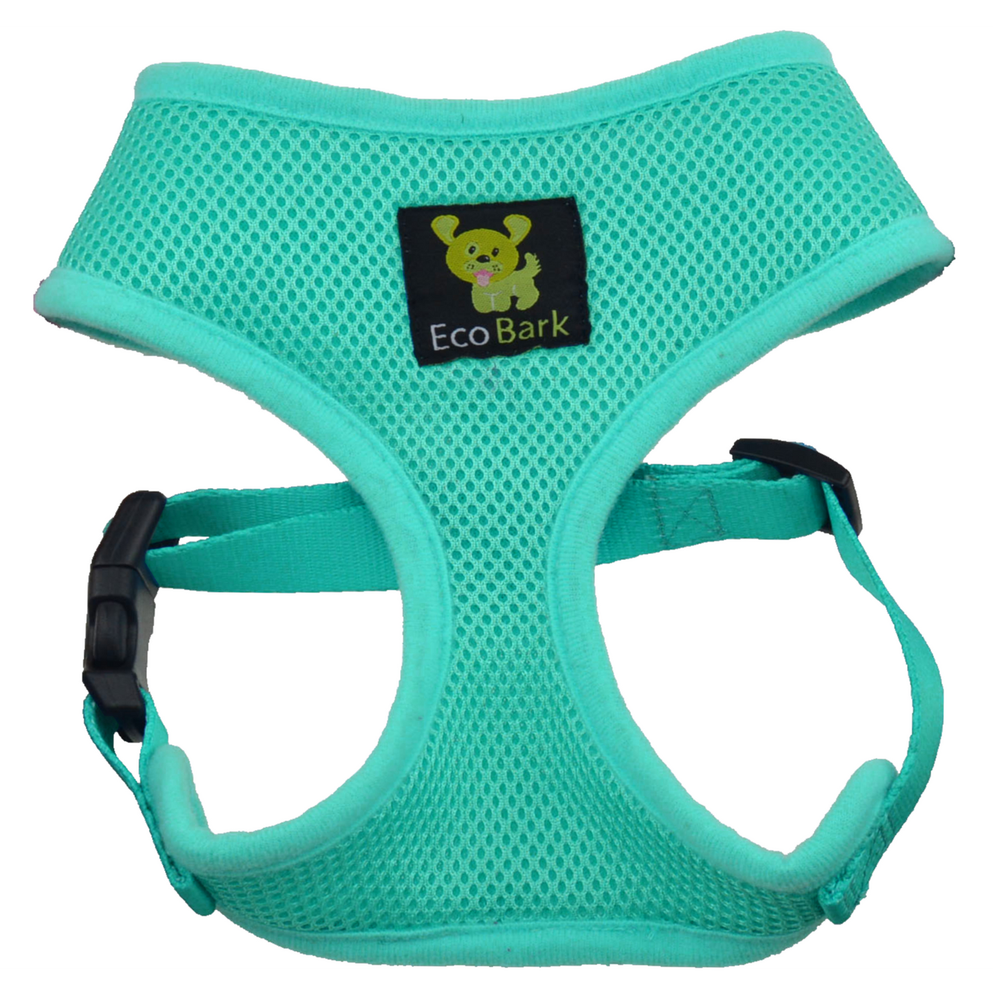 EcoBark Mint Turquoise Dog Harness - Over-the-Head Soft Mesh