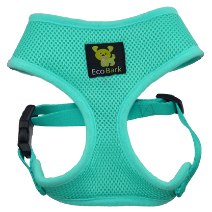 EcoBark Mint Turquoise Dog Harness - Over-the-Head Soft Mesh