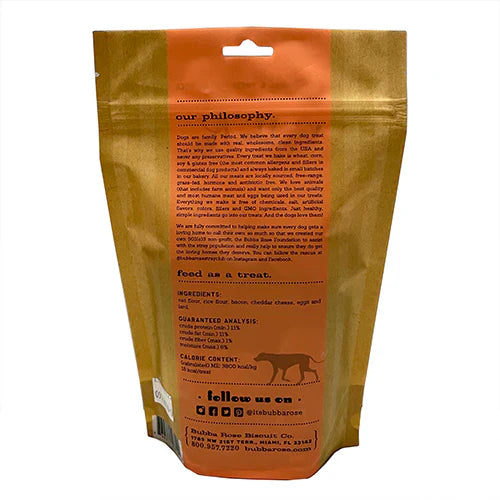 Bubba Rose Mmm Bacon Biscuit Bag Dog Treats Premium - detail view