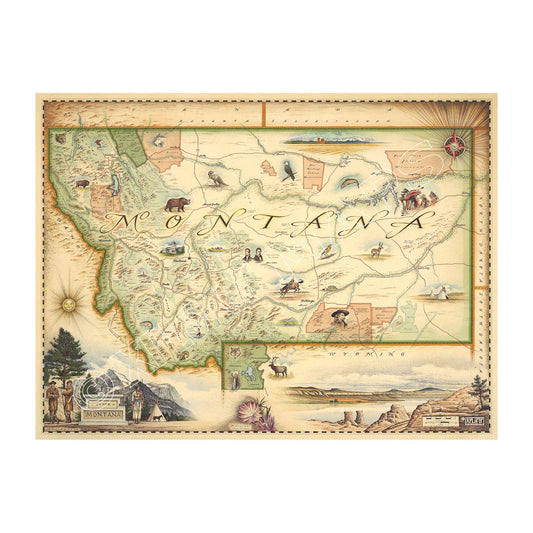 Montana 1000 Piece Jigsaw Puzzle Xplorer Maps
