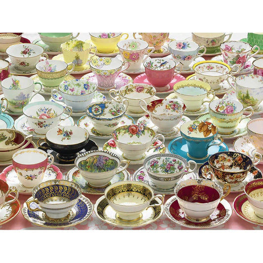 More Teacups 275 Large Piece Jigsaw Puzzle Cobble Hill
