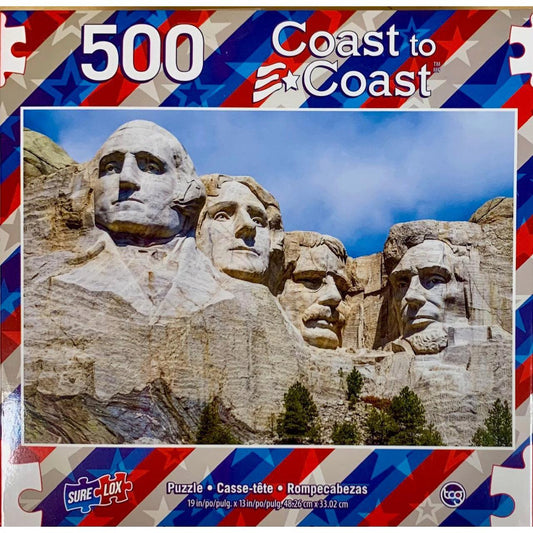 Mount Rushmore Coast to Coast 500 Piece Jigsaw Puzzle Sure Lox