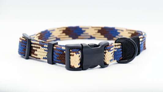 Adventure Style Mountain Argyle Climbing Rope Dog Collar - Dog Harnesses - Euro - Dog Collars and Leads