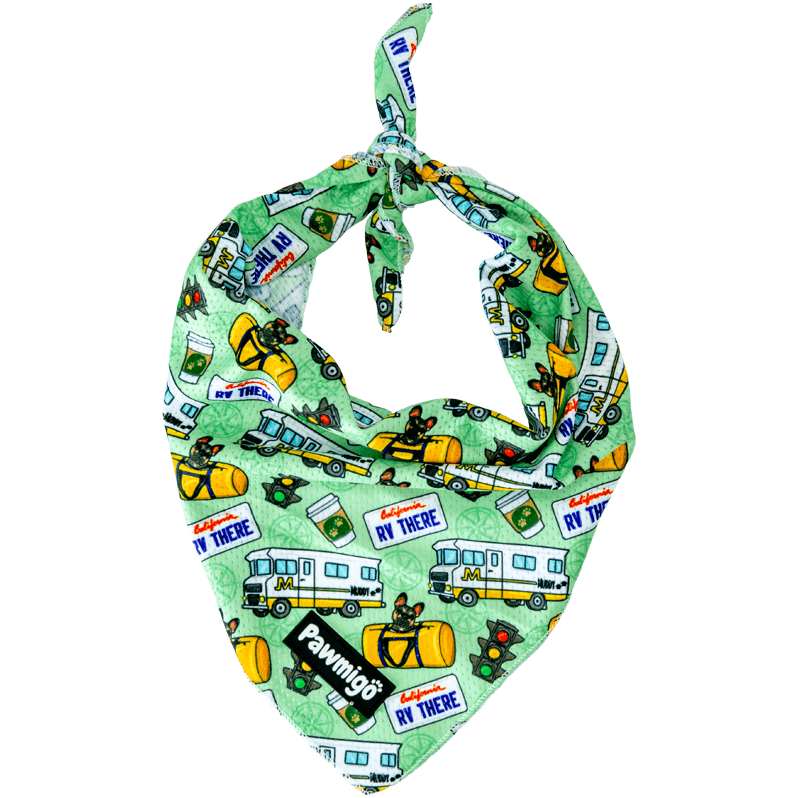 Muddy Paws Cooling Bandana - Dog Bandana - Pawmigo