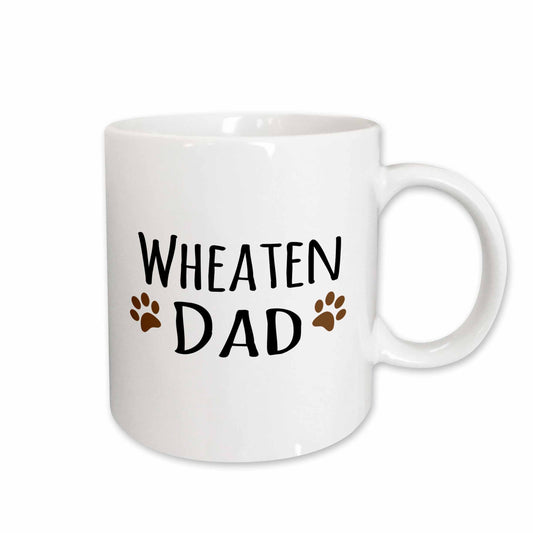 3dRose Wheaten Dog Dad - Soft Coated Wheaten Terrier - Doggie by breed - doggy... - Mugs (mug_154005)