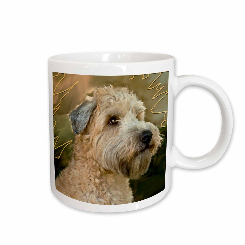 3dRose Dogs Soft Coated Wheaten Terrier - Soft Coated Wheaten Terrier Portrait - Mugs (mug_4808)