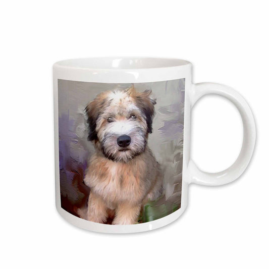 3dRose Dogs Soft Coated Wheaten Terrier - Soft Coated Wheaten Terrier - Mugs (mug_4810)