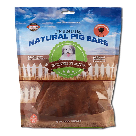 Lennox Premium Natural Large Pig Ears (8PK)