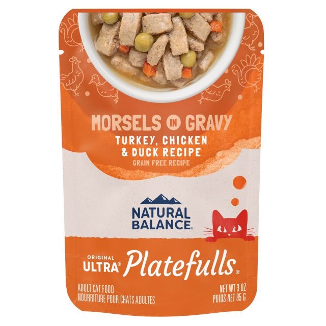 Natural Balance Cat Pouch Turkey, Chicken & Duck (3oz) - Wet Cat Food - The Family Pet