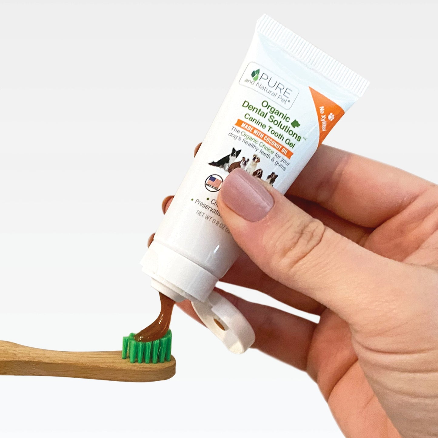 Tooth Gel and Bamboo Toothbrush for Small Dogs - Organic Dental Solutions®
