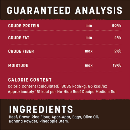 Earth Animal No Hide Medium Beef Dog Rolls (2pk) (4.2oz)