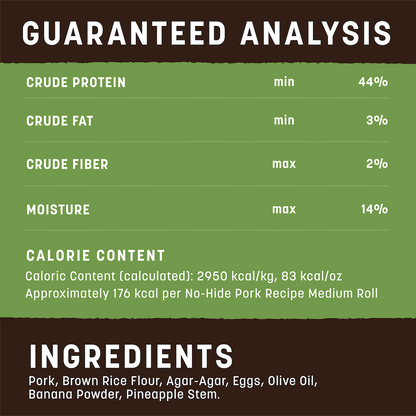 Earth Animal No Hide Medium Pork Dog Rolls (2pk) (4.2oz)