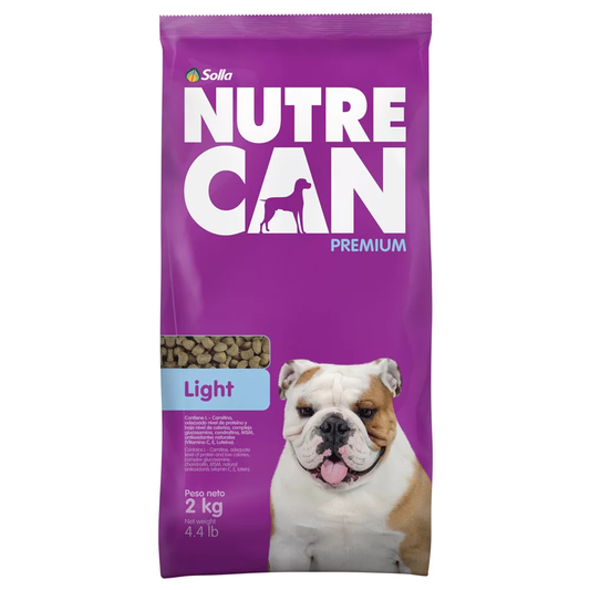 Solla Nutrecan Premium Light Dog Food (4.4 lb / 2 kg) - Nutre Can Dog Food - Farmacias Savia - Default Title - 7.70271E+12