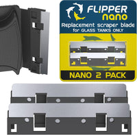 Flipper Nano Aquarium Cleaner Stainless Steel Replacement Blades 2 Pack