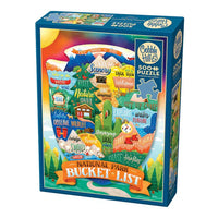 National Park Bucket List 500 Piece Jigsaw Puzzle Cobble Hill