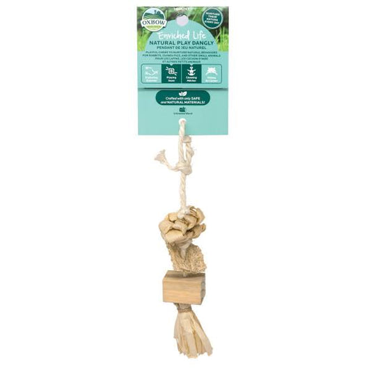 Oxbow Natural Play Dangly Chew Toy for Small Pet Entertainment